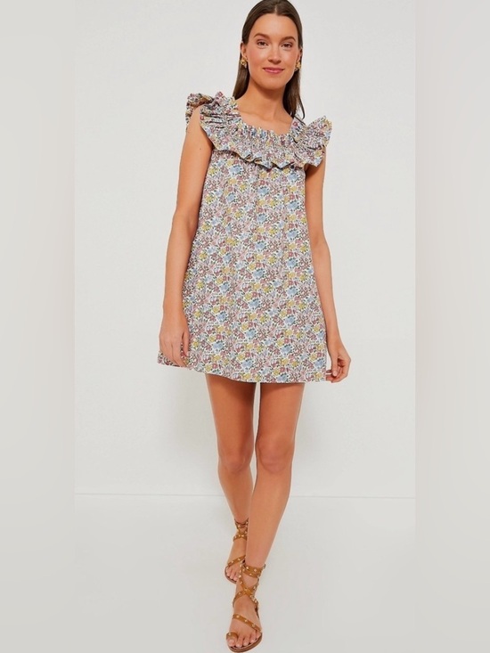 Dresses & Skirts - Hyacinth House Maria 100% Cotton Floral Multi Ruffle Mini Dress Size Xs